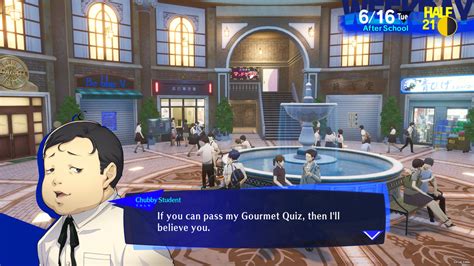 All Gourmet Quiz answers in Persona 3 Reload .